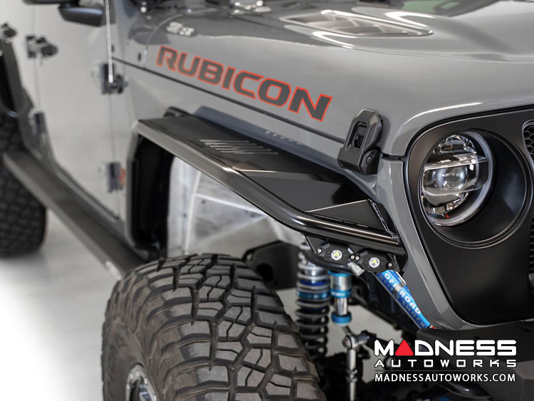 Jeep Gladiator JT Tube Fenders Stealth Fighter Front with Turn